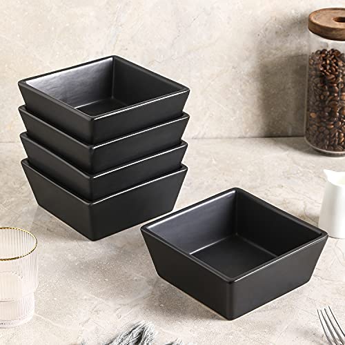 Stone Lain Grace Stoneware Bowl Set, Includes 4 Bowls, Black Pricepulse