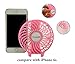 Topwell Handfan Rechargeable Fans Portable Handheld Mini Fan Battery Operated Cooling Fan Electric Personal Fans Foldable Fans with 18650 Battery for Home and Travel (Pink)