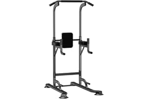 K KiNGKANG Adjustable Power Tower for Home Gym - Multifunctional Pull-Up & Dip Station for Strength Training