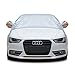 Tofern Half Car Cover Waterproof Windshield Snow CoverWinter Summer Car Cover Protector, Windproof Dustproof UV Resistant Snowproof Car Body Covers Indoor Outdoor for Sedan, L