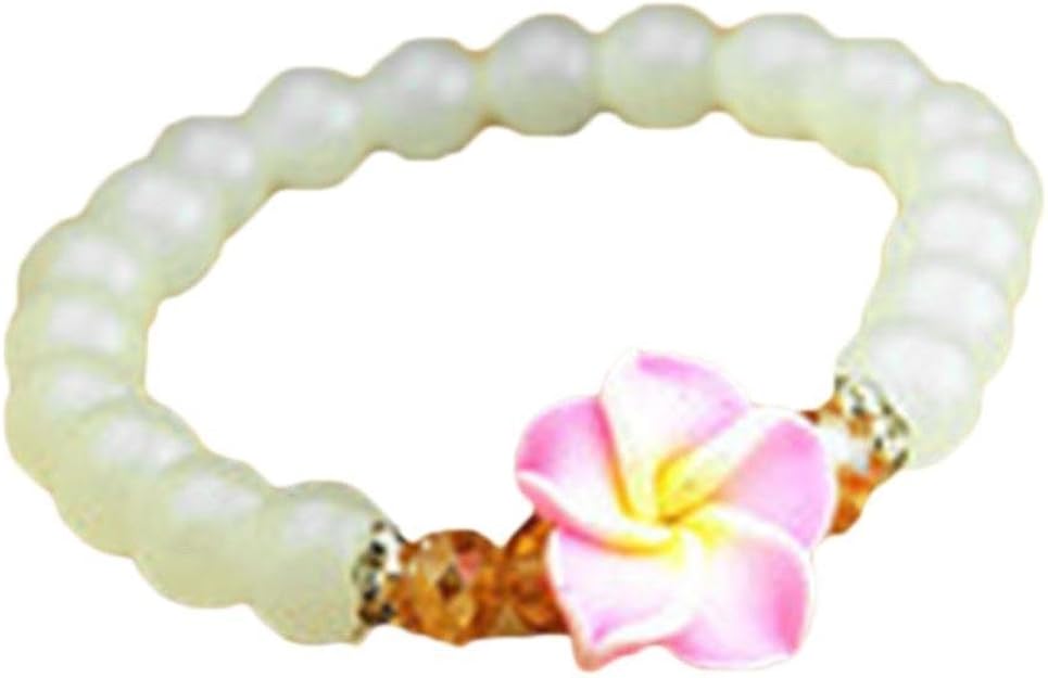 Amazon Co Jp Dozenla 5 9インチ人工クリスタルビーズゴムブレスレットチャームストレッチブレスレットバングルレディースandガールズ ジュエリー