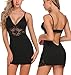 Avidlove Women Sleepwear Lace Lingerie Chemise Slip Babydoll Nightie Dress