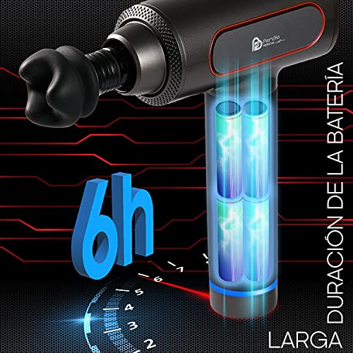 Pistola de Masaje, Masajeador de Percusión de Tejido Profundo Alivio del Dolor Muscular, Recuperación Muscular Después de Actividades Deportivas, Masajeador Profesional, Silencioso y Portátil