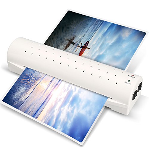 13" Thermal Laminator A3 A4 A6 Laminator Machine with 2 Roller System and Jam-Release Switch, Fast Warm-up, Quick Laminating Speed (White A3 Laminator)