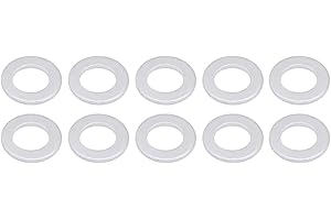 Oil Drain Plug Gaskets, 10pcs 14mm Aluminum Oil Drain Plug Washer Gaskets Kit Oil Drain Plug Gasket 14mm for/ 94109-14000