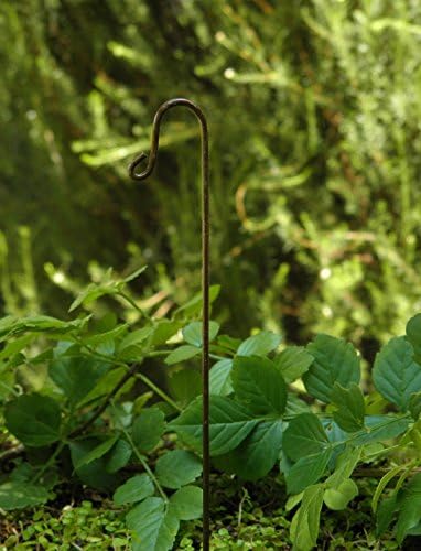 CHSGJY Miniature Dollhouse Fairy Garden Accessories ~ Scrolled Metal Shepherd's Hook