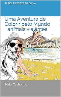 Livro Uma Aventura de Colorir pelo Mundo: Animais viajantes (Cachorros)
