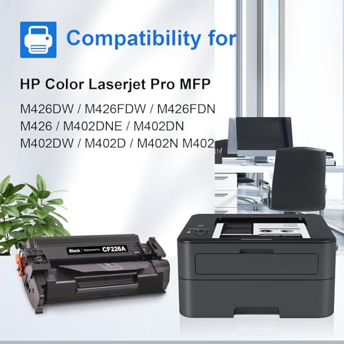 myCartridge CF226A 26A Toner Compatible with HP LaserJet Pro M402dn M402n M426fdw M426fdn M402 M426dw M402dw Compatible for HP 26A 26X CF226X (1 Black)