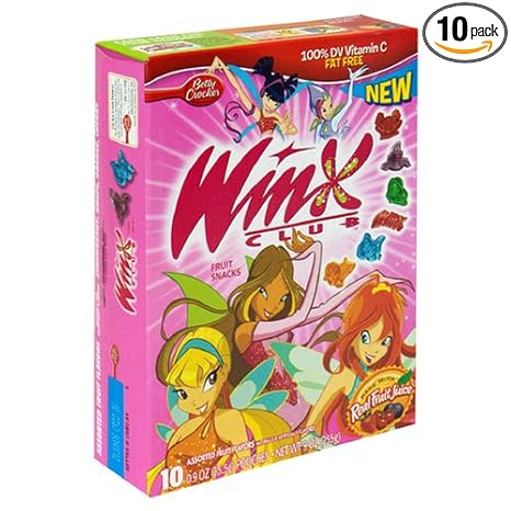 Betty crocker Fruit snack shape Winx 10.9oz (016000431454)