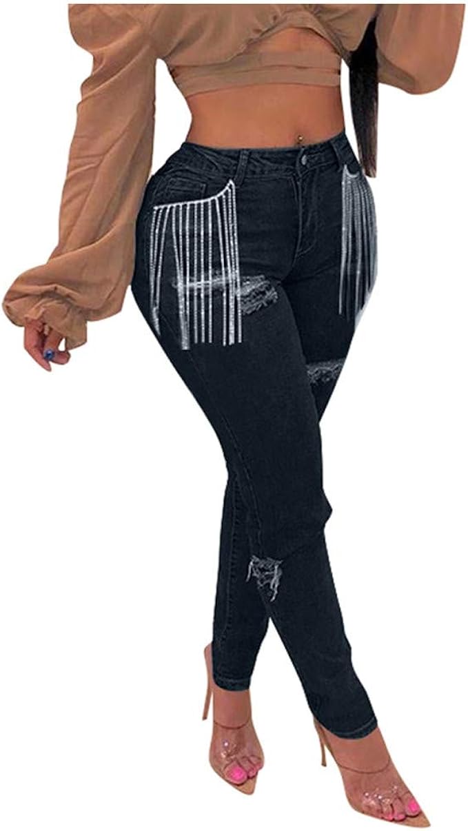 juniors destructed jeans