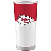Logo Brands 616-S20T-11: Kansas City Chiefs Colorblock 20oz Stainless Tumbler