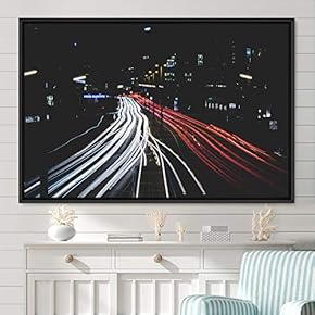 signwin Framed Canvas Wall Art Light Exposure Colorful...