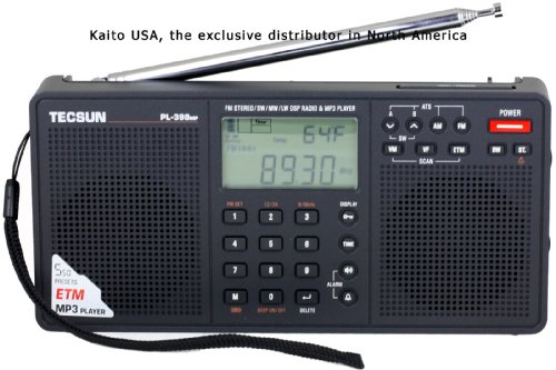 Tecsun PL398MP DSP Digital AM/FM/LW Shortwave Radio with Dual Speakers & MP3 Player