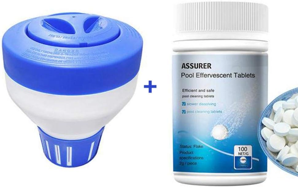 3" Floating Tablet Chlorine Dispenser with 100g Multifunctional