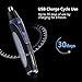 Nose Hair Trimmer, 4 in 1 Waterproof Rechargeable Grooming Kit for Men&Women-Nose, Ear, Hair, Sideburn, Mustache Trimming Set-Wet/Dry Use&Vacuum Cleaning System (Blue)