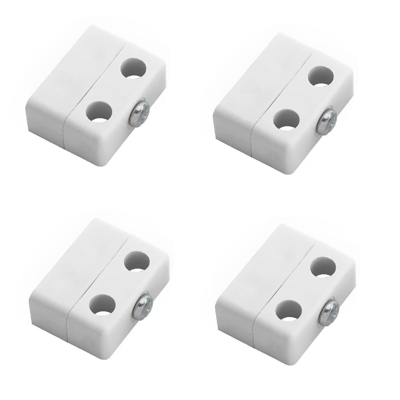 TERF® Heavy Duty Knockdown Fitting White Wood & Furniture Jointing Connector for Cupboard Kitchen Cabinet Wardrobe Bookcase Drawer and Multi Purpose use in Furniture - Pack of 4