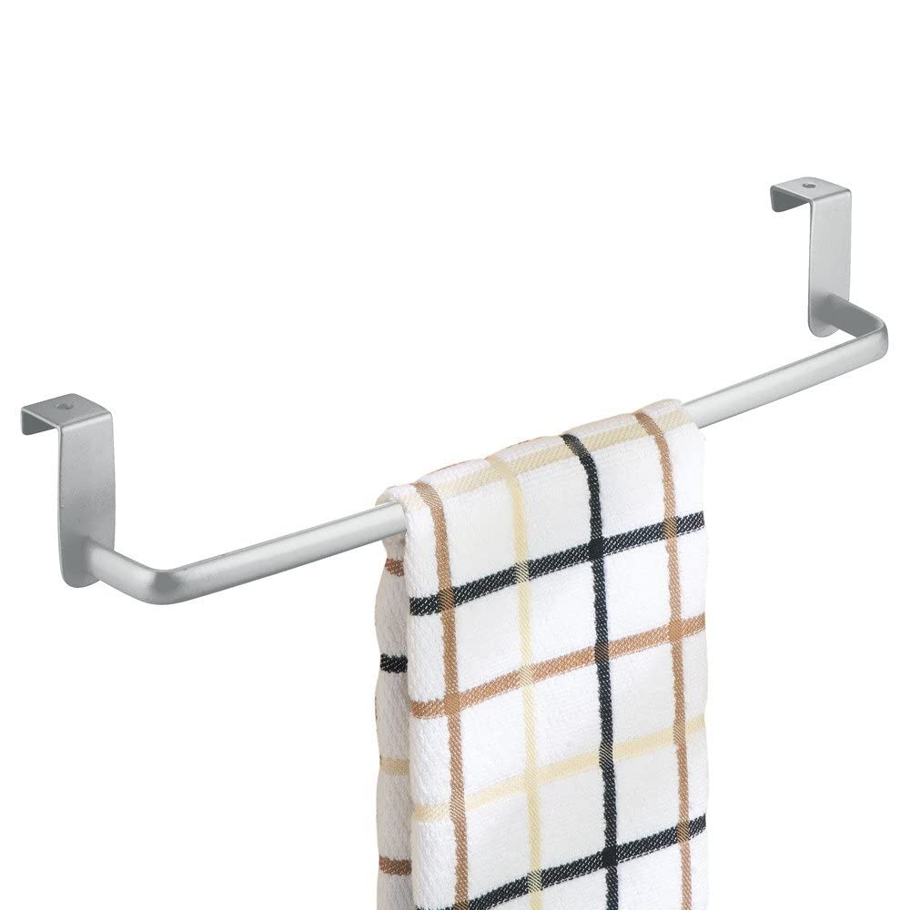Modern Towel Bar - Metal Kitchen Over Cabinet Towel Bar Hang on Inside or Outside of Doors, Storage and Display Rack for Hand, Dish, and Tea Towels for Bathroom and Kitchen (Size : Long Type)