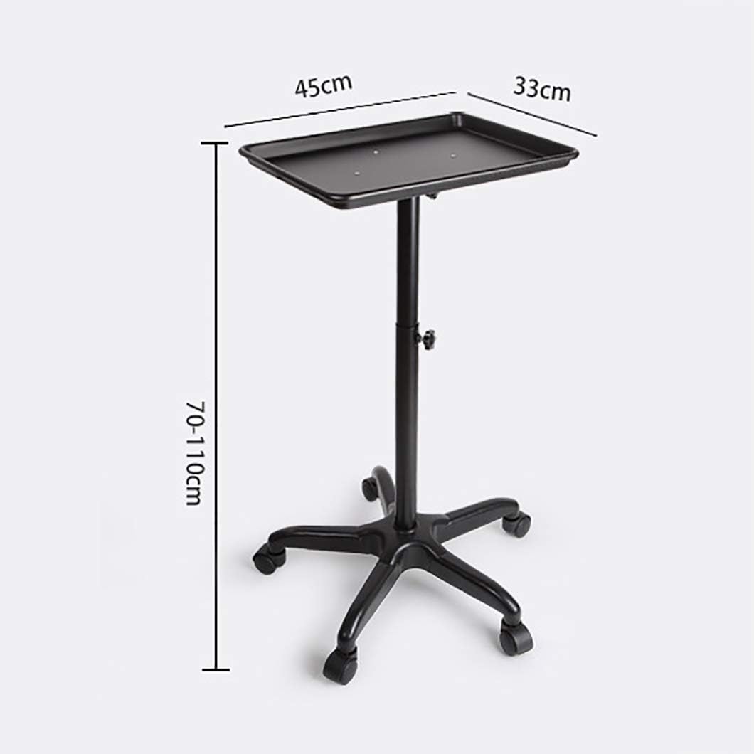 Salon Rolling Tray with Adjustable Height Professional Beauty Equipment,Spa Storage Systems for Coloring, Tinting, Styling,Tattoo or Facial Service: Home & Kitchen