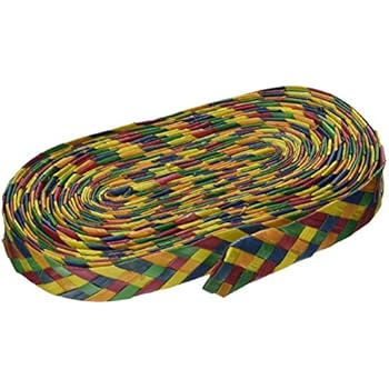 Planet Pleasures Rainbow Shredders Straight Ribbon Bird Toy, 30' L by 1