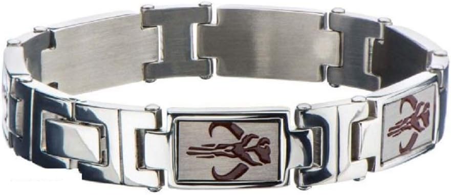 MANDALORIAN SYMBOL - Stainless Steel Premium Quality Link Bracelet