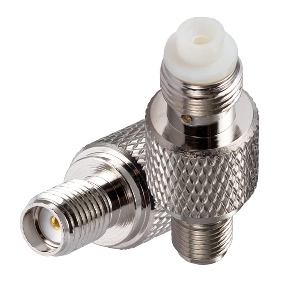 Vecys 4G Antenna Adapter SMA Female to FME Female Adapter for 2G 3G 4G LTE Antennas Routers UMTS Mobile Broadband Hsdpa WLAN Wireless(2 pcs)