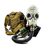 Genuine Original Soviet Russian gas mask GP-5 with black hose Surplus USSR face mask (Medium)