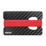 Knox Carbon Fiber Money Clip Wallet for Men, Card Holder With Bottle Opener RFID Blocking, 2 single card wallets
