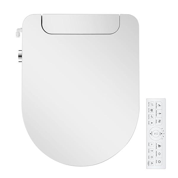 IYTATA ELECTRIC BIDET TOILET SEAT, ROUND, WARM WATER...