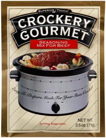 Crockery Gourmet Beef Crockery Cooking Seasoning Mix 2.5 OZ (Pack of 2)