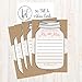 Hadley Designs 50 Rustic Wedding Advice Cards For Bride and Groom, Guest Book Alternative, Bridal Shower Games For Guests, Advice For The Bride, Wedding Card Boxes For Reception