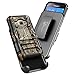 Galaxy Luna Case (4G LTE) / Express 3 / Amp 2 w/[Tempered Glass Screen Protector], NageBee [Heavy Duty] Armor Shockproof [Belt Clip] Holster [Kickstand] Combo Case for Samsung Galaxy J1 2016 -Camo