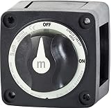 Blue Sea Systems m-Series Mini On-Off Battery Switch with Knob, Black