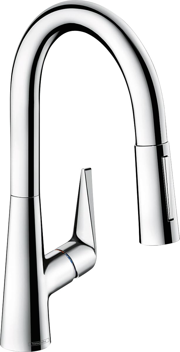 hansgrohe Talis S Kitchen Tap 160, Pull-Out Spray, 110°/150° Swivel Range, chrome