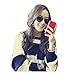 CA Fashion Women's Classical Stripe Knitting Pullover Sweater S to M