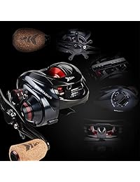 KastKing Spartacus Plus   Carrete de pesca ultra suave de fibra de carbono de 99.2 lbs, 6,3:1 relación de engranajes, 11 + 1 rodamientos de bolas blindados, pomos de goma de corcho