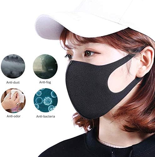 ZJMDXZ 20 Pack Face Masks, 20 Replacement N95 Reusable Mask Filter, Anti Pollution, Removes 95-Percent of Dust and Particulates for Cycling Camping Travel, Black20PCS