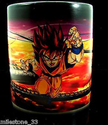 Dragon Ball Z Goku Map Heat Reactive Magic Mug Color Change Coffee Mug 11 Oz.
