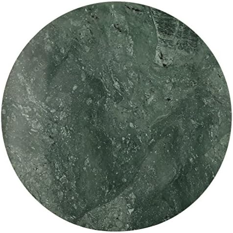 Peculiar Stoneage India Green Marble Rolling Board, Chakla, Polpat
