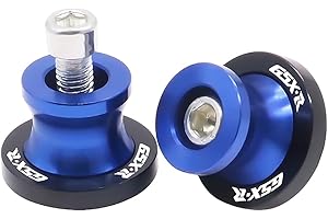 PPXIONG Motorcycle Swing Arm Sliders Spools 2pcs 8MM CNC Swing Arm Stand Screw for Suzuki GSXR 125 250 300 600 750 1000 Blue