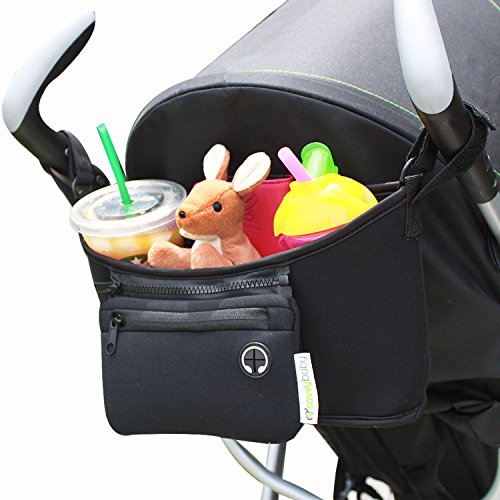 Buy Stroller Organizer Black FREE Snack Cup Holder SavvyBaby
