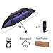 Ke.movan Travel Compact Umbrella Windproof Mini Sun & Rain Umbrella Ultra Light Parasol - Fits Men & Women, Gift Choice (Sky)