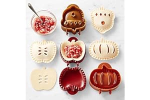 RUIGOU-GUOLONG 3PCS Dough Presser Pocket Pie Molds, Party Potluck Hand Pie Molds, Hand Pie Molds, Apple, Pumpkin And Acorn Shapes (Classic Themes)