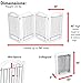 Internet's Best Wire Dog Gate with Arched Top | 4 Panel | 30 Inch Tall Pet Puppy Safety Fence | Fully Assembled | Durable MDF | Folding Z Shape Indoor Doorway Hall Stairs Free Standing | White