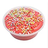 Fruit Punch Butter Slime 8 oz With Foam Beads Scented Handmade Package Stress Relief Floam Party Favor