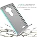TILL for LG G4 Case, TILL(TM) [Turquoise] [Shock Absorption] Dual Layer Hybrid Rugged Defender Soft Rubber & Hard Plastic Protective Grip Cute Case Cover for LG G4 H810 H811 LS991 US991 VS986
