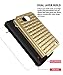 Lumia 640 Case, Style4U Studded Rhinestone Crystal Bling Hybrid Armor Case Cover for Microsoft Lumia 640 with 1 Style4U Stylus [Gold / Black]