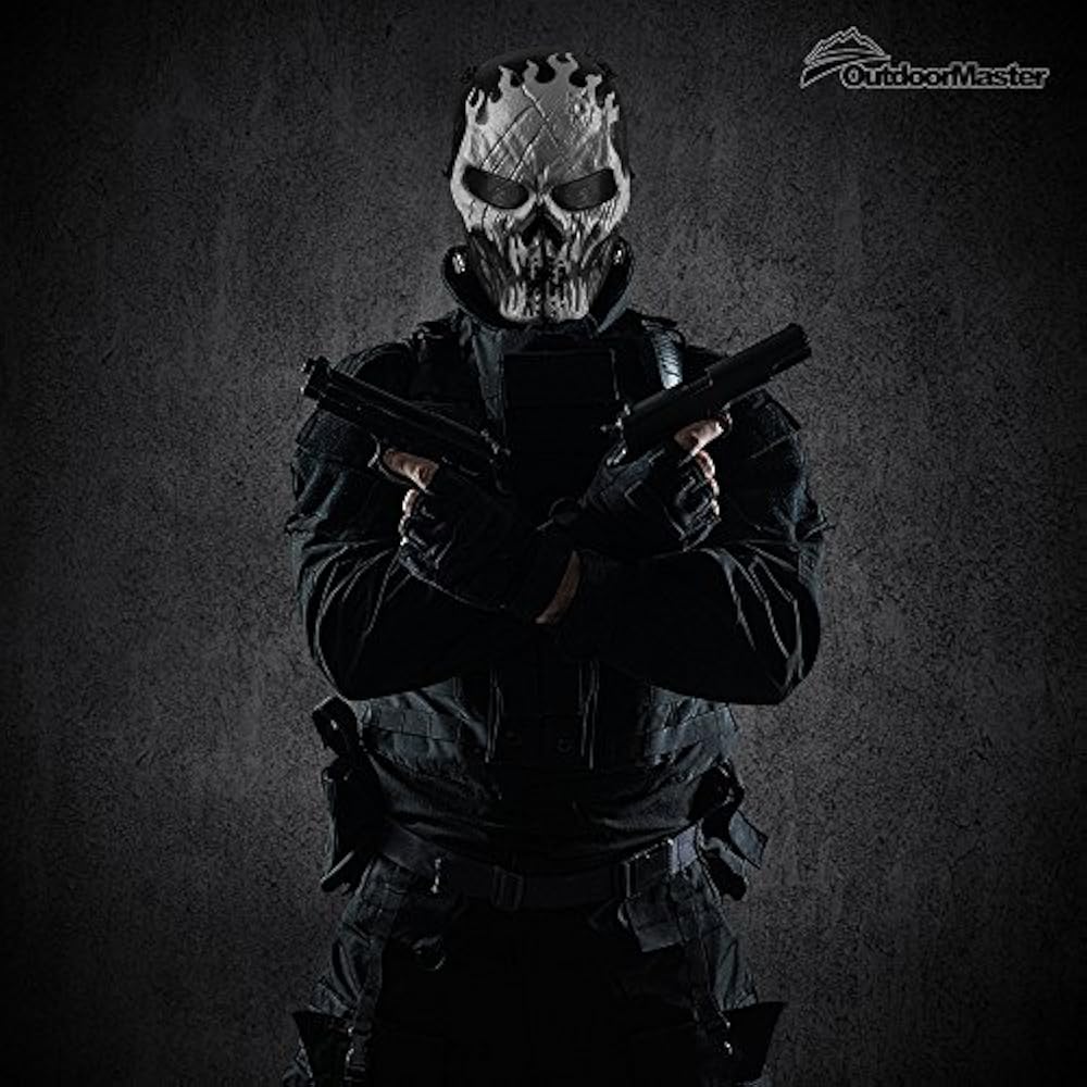 OutdoorMaster Masks Skull Skeleton Airsoft BB Gun CS Full Face Protect