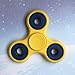ASELA Official Tri Fidget Spinner Toy Prime Premium Quality EDC Focus for Kids & Adults - Fast Stress Reducer Relieves ADHD and Hybrid ceramic si3n4 (Yellow and blue)