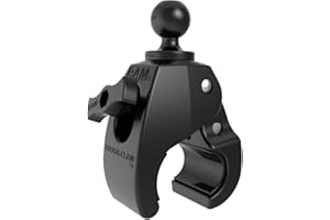 RAM Mounts RAP-B-404U Tough-Claw Medium Clamp Base with B Size 1" Ball for Rails 1" to 1.6" in Diameter