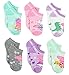 Peppa Pig Girls 6 pack Socks (4-6 Toddler (Shoe: 7-10), Peppa No Show Multi)